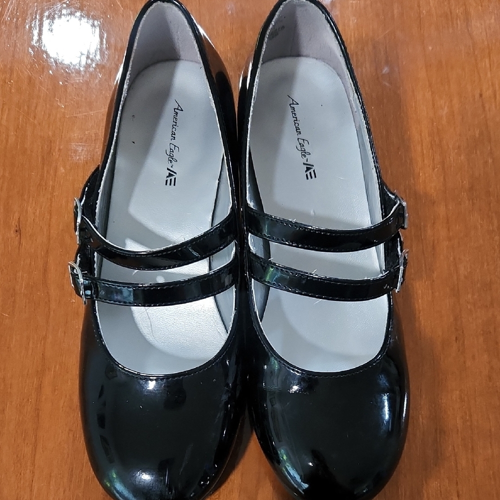 American Eagle Black Mary Jane Shoes